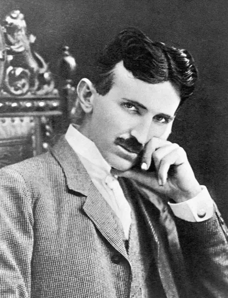 Retrato de Nikola Tesla
