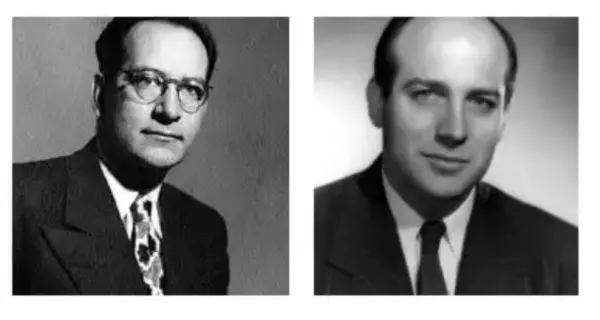 Retrato de J. Presper Eckert y John Mauchly