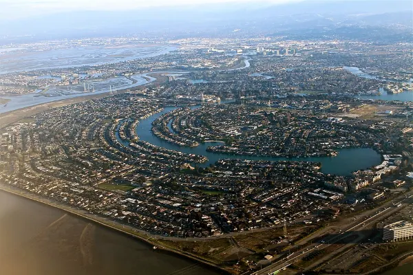 Vista aérea de Silicon Valley, California